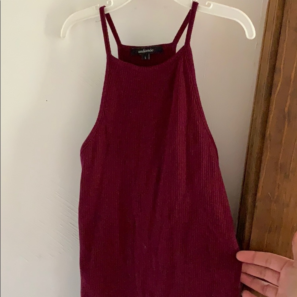 High neck tank top